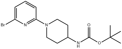 [1-(6-溴吡啶-2-基)哌啶-4-基]氨基甲酸叔丁酯, 848500-12-9, 结构式