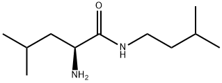 (2S)-2-アミノ-4-メチル-N-(3-メチルブチル)ペンタンアミド 化学構造式