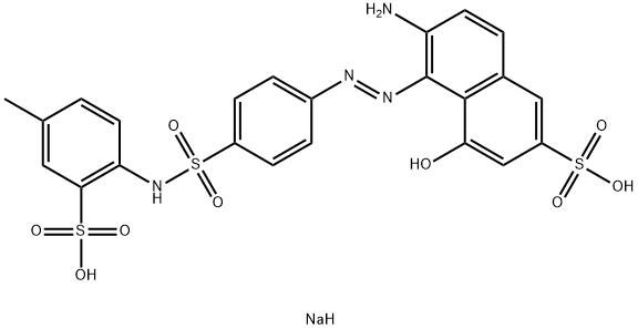 disodium 6-amino-4-hydroxy-5-[[4-[[(4-methyl-2-sulphonatophenyl)amino]sulphonyl]phenyl]azo]naphthalene-2-sulphonate 结构式