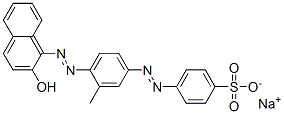 sodium 4-[[4-[(2-hydroxy-1-naphthyl)azo]-3-methylphenyl]azo]benzenesulphonate|