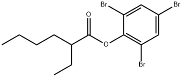 2,4,6-tribromophenyl 2-ethylhexanoate 结构式