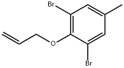 1,3-ジブロモ-5-メチル-2-(2-プロペニルオキシ)ベンゼン 化学構造式