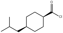 Cyclohexanecarbonyl chloride, 4-(2-methylpropyl)-, cis- (9CI) 结构式