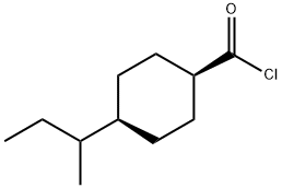 Cyclohexanecarbonyl chloride, 4-(1-methylpropyl)-, cis- (9CI) Structure