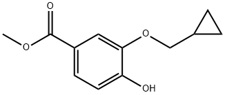 3-(Cyclopropylmethoxy)-4-hydroxybenzoic acid methyl ester Structure