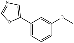 5-(2-メトキシフェニル)-1,3-オキサゾール 化学構造式
