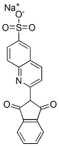 2-(2,3-二氢-1,3-二氧代-1H-茚-2-基)-6-喹啉磺酸钠盐, 84864-68-6, 结构式