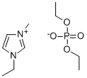 1-Ethyl-3-methylimidazolium Diethyl Phosphate Structure
