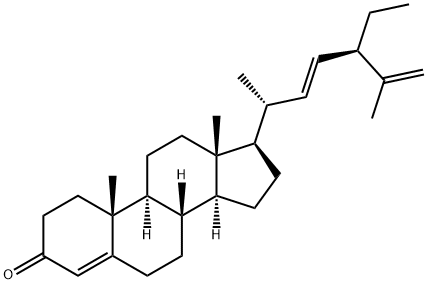 豆甾-4,22,25-三烯-3-酮, 848669-09-0, 结构式