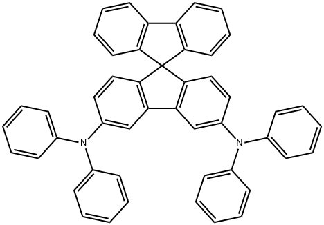 9,9'-SPIROBI[9H-FLUORENE]-3,6-DIAMINE, N3,N3,N6,N6-TETRAPHENYL- Structure