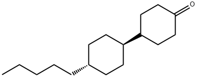 トランス4’nペンチルシクロヘキシル4シクロヘキサノン 化学構造式