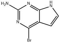 4-溴-2-氨基-7H-吡咯并[2,3-D]嘧啶,848694-32-6,结构式