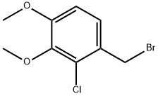 1-(ブロモメチル)-2-クロロ-3,4-ジメトキシベンゼン 化学構造式