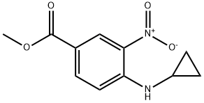 Methyl 4-(cyclopropylaMino)-3-nitrobenzoate Struktur