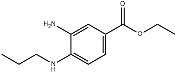 3-アミノ-4-(プロピルアミノ)安息香酸エチル 化学構造式