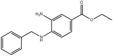 Ethyl 3-amino-4-(benzylamino)benzoate Structure