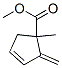 3-Cyclopentene-1-carboxylicacid,1-methyl-2-methylene-,methylester(9CI),84883-94-3,结构式