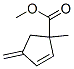 2-Cyclopentene-1-carboxylicacid,1-methyl-4-methylene-,methylester(9CI) Structure