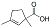 2-Cyclopentene-1-carboxylic acid, 1,3-dimethyl- (9CI) Struktur