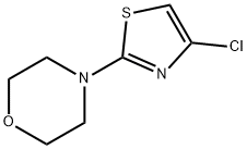 4-(4-クロロチアゾール-2-イル)モルホリン 化学構造式