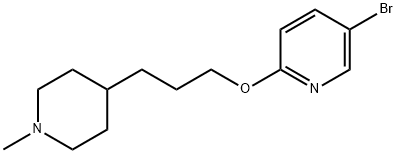 5-bromo-2-[3-(1-methyl-piperidin-4-yl)-propoxy]-pyridine Structure