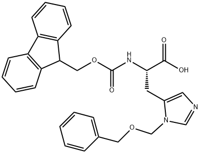 N-芴甲氧羰基-N'-苄氧基甲基-L-组氨酸,84891-19-0,结构式