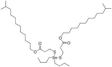 3,3'-[(二丁基甲锡亚烷基)二硫代]双丙酸二异十三烷酯 结构式