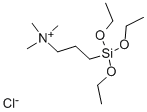 3-三乙氧基硅基丙基三甲基氯化铵, 84901-27-9, 结构式