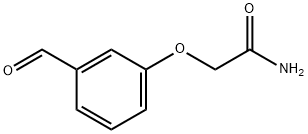 2-(3-ホルミルフェノキシ)アセトアミド 化学構造式