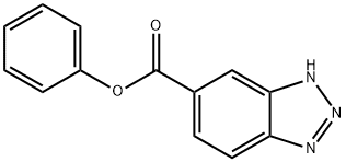 フェニル=5-ベンゾトリアゾールカルボキシラート 化学構造式