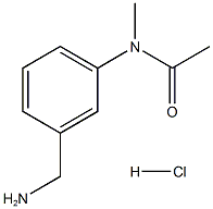 N-[3-(AMINOMETHYL)PHENYL]-N-METHYLACETAMIDEHYDROCHLORIDE
 Struktur