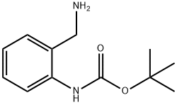 2-(アミノメチル)フェニルカルバミン酸TERT-ブチル 化学構造式