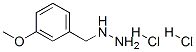 3-METHOXYBENZYLHYDRAZINEDIHYDROCHLORIDE
 Structure