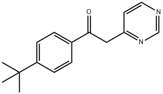 1-(4-TERT-BUTYLPHENYL)-2-PYRIMIDIN-4-YLETHANONE
 Struktur