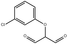 2-(3-クロロフェノキシ)マロンジアルデヒド 化学構造式
