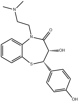 Deacetyl-O-demethyldiltiazem Structure