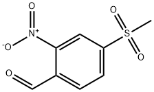 4-(メチルスルホニル)-2-ニトロベンズアルデヒド 化学構造式
