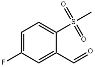 5-FLUORO-2-(METHYLSULFONYL)BENZALDEHYDE
 化学構造式