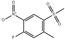 1-FLUORO-5-METHYL-4-(METHYLSULFONYL)-2-NITROBENZENE
 Struktur