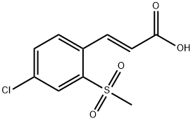 (2E)-3-[4-CHLORO-2-(METHYLSULFONYL)PHENYL]ACRYLICACID
 Struktur