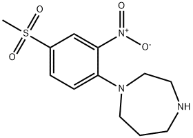 1-[4-(METHYLSULFONYL)-2-NITROPHENYL]-1,4-DIAZEPANE
 Struktur