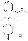 METHYL2-(PIPERIDIN-4-YLSULFONYL)BENZOATEHYDROCHLORIDE
 化学構造式