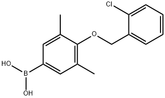 4-(2'-CHLOROBENZYLOXY)-3,5-DIMETHYLPHEN& Struktur