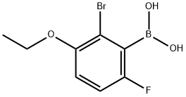 2-BROMO-3-ETHOXY-6-FLUOROPHENYLBORONIC& Struktur