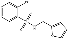 2-溴-N-(呋喃-2-基甲基)苯磺酰胺,849056-66-2,结构式