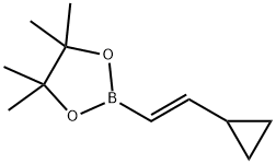 trans-2-Cyclopropylvinylboronic acid pinacol ester, 96% Struktur