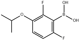 2,6-DIFLUORO-3-ISOPROPOXYPHENYLBORONIC & Struktur
