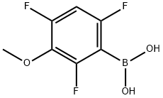 3-Methoxy-2,4,6-trifluorophenylboronic acid Struktur