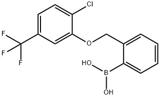 2-((2'-氯-5'-(三氟甲基)苯氧基)甲基)苯基硼酸,849062-11-9,结构式