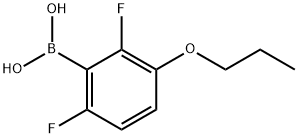 2,6-DIFLUORO-3-PROPOXYPHENYLBORONIC ACID Structure